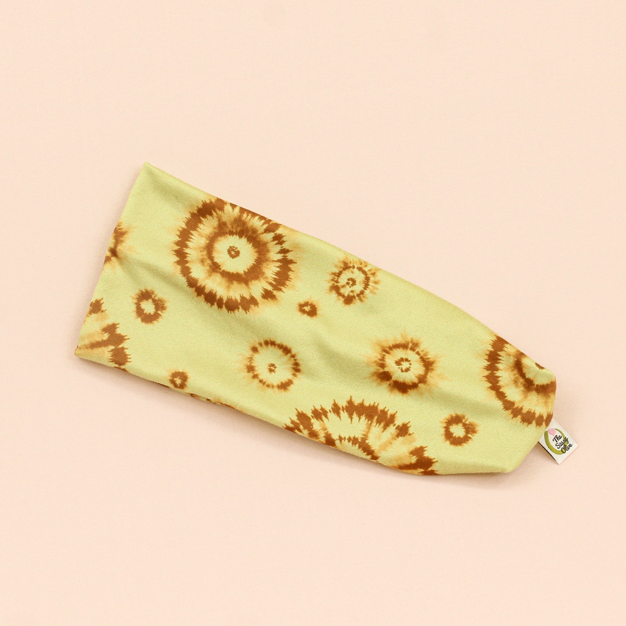 Sun Bleached Splatter Tie Dye Stretch Headband - The Sassy Olive