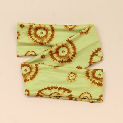 Sun Bleached Splatter Tie Dye Wrap Headband - The Sassy Olive