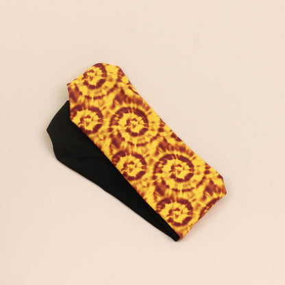 Yellow and Maroon Twist Headband - The Sassy Olive